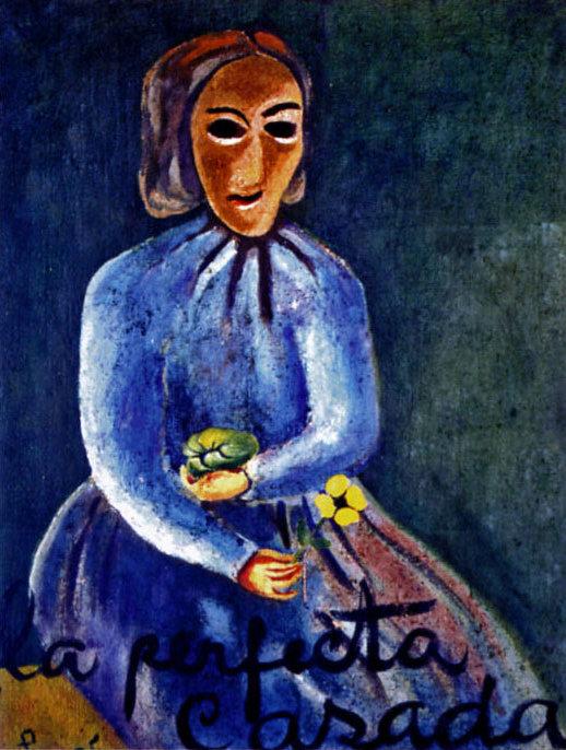 “La perfecta casada”, Emilia Prieto. Óleo sobre tela. 1935. 42,3 x 33,5 cm.
Colección: Cecilia Amighetti Prieto.